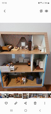 A dollhouse kit i built last summer for my granddaughters