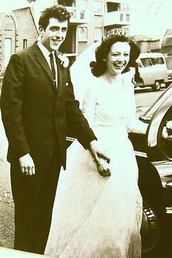 Our wedding day 60 years ago.