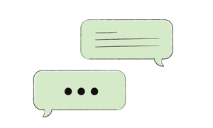 message bubbles