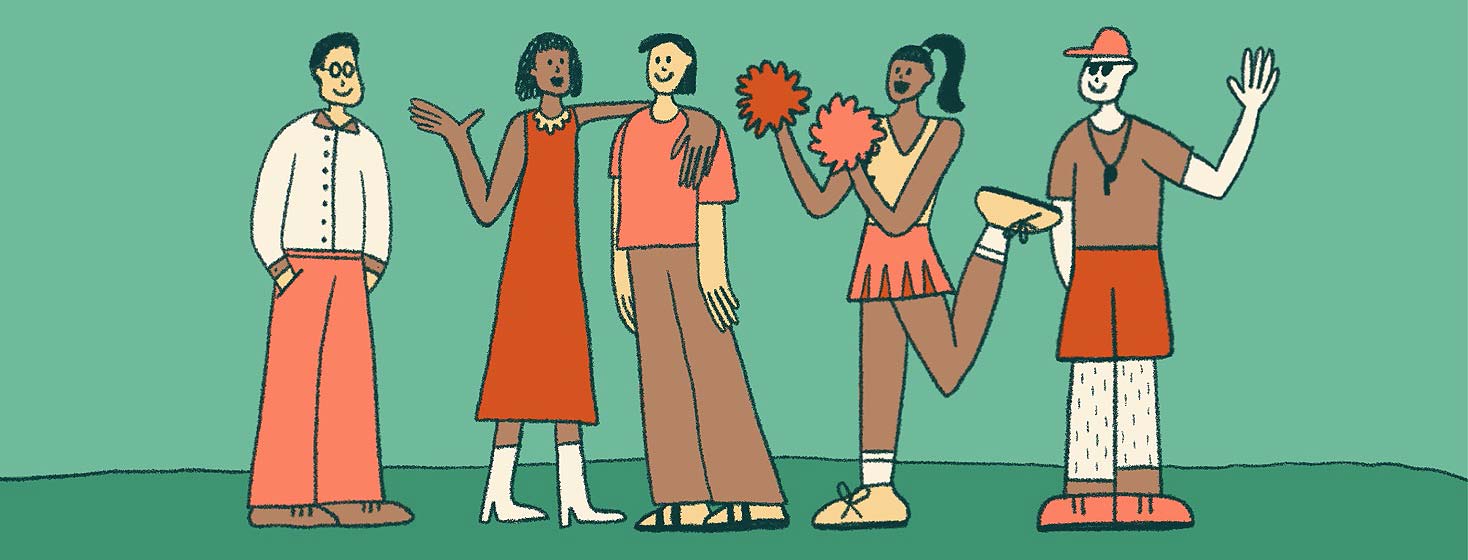 The four people everyone needs: mentor, peer or friend, cheerleader and coach