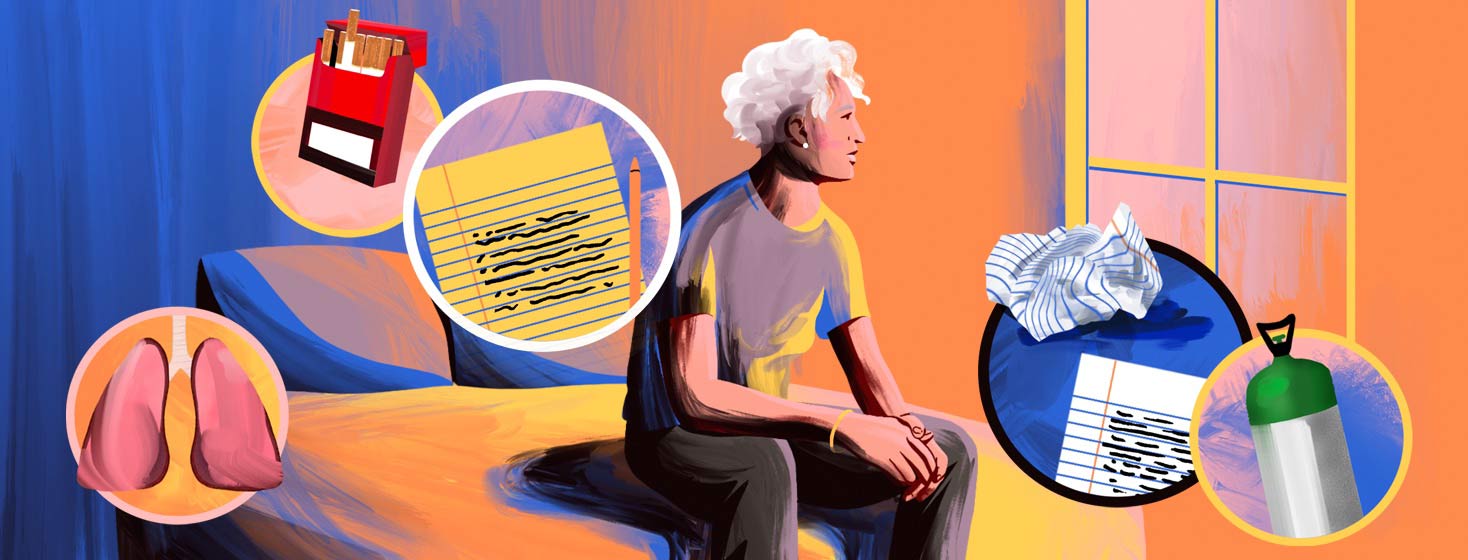 a woman reflecting on her diagnosis journey