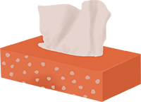 A tissue box