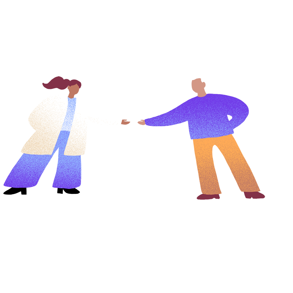 A doctor and patient